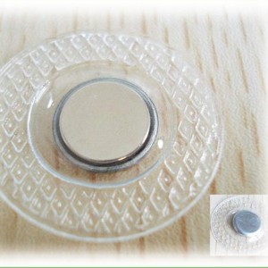High Quality N35 NdFeB Plastic Filmed Hidden Magnetic Button